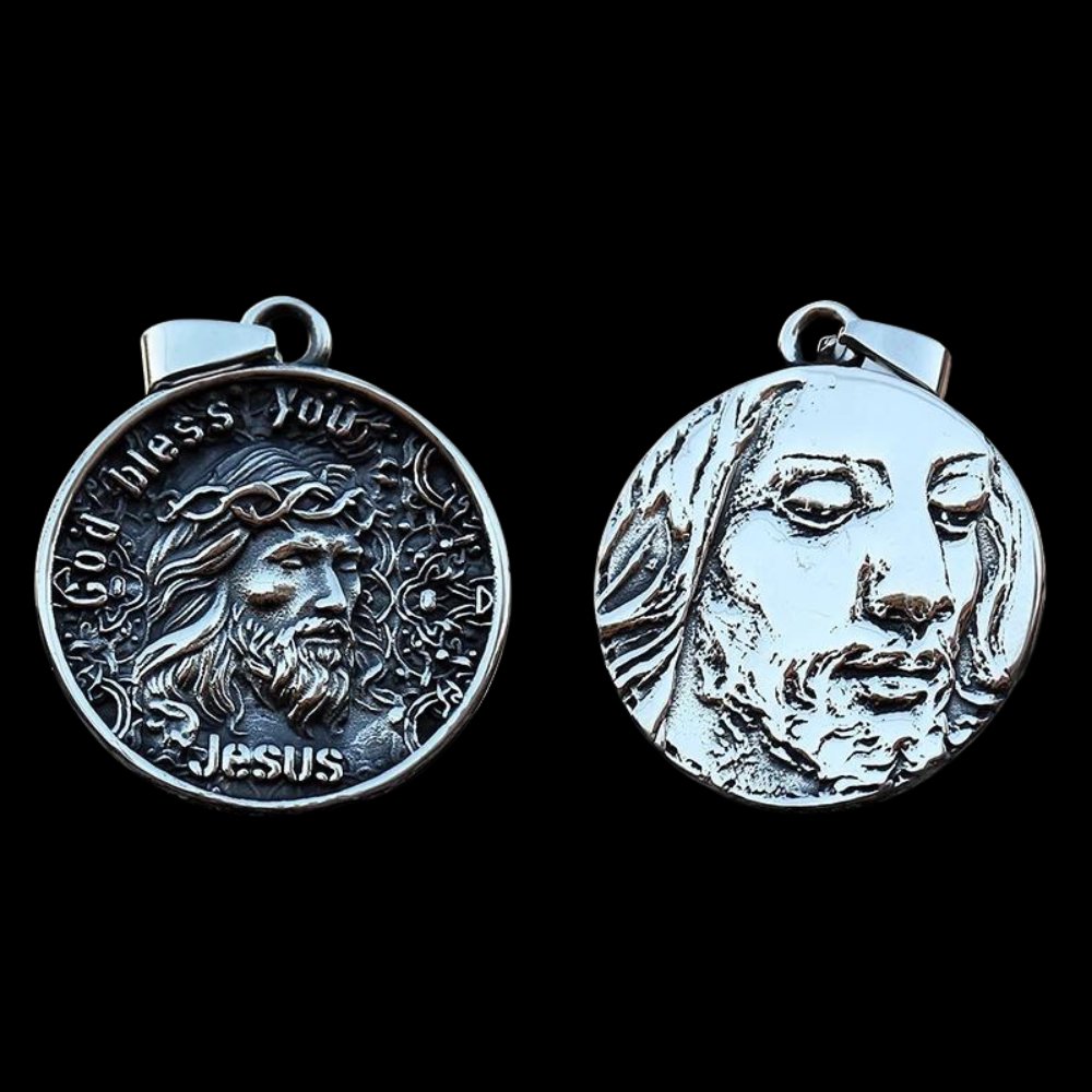 Blessings Of Christ Jesus Pendant - Chrome Cult