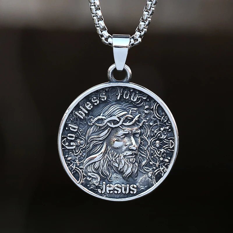 Blessings Of Christ Jesus Pendant - Chrome Cult