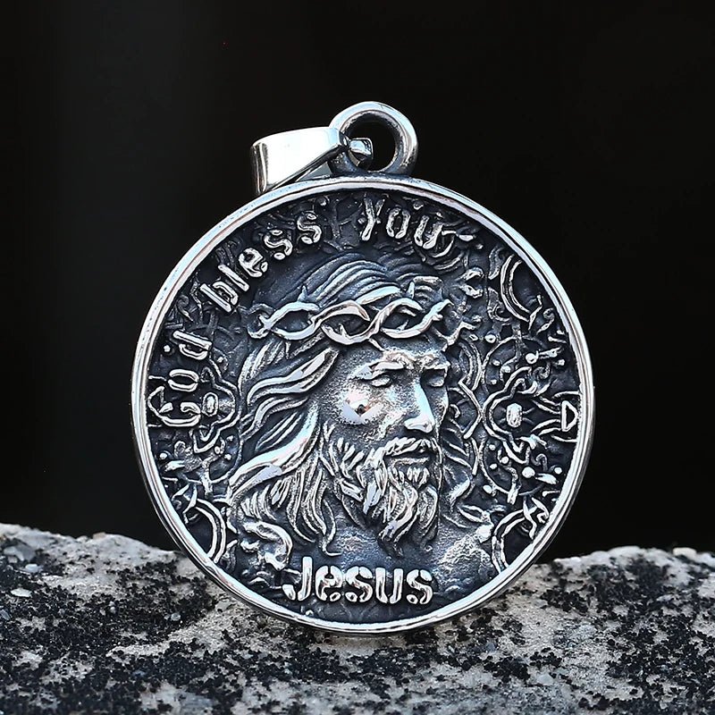 Blessings Of Christ Jesus Pendant - Chrome Cult