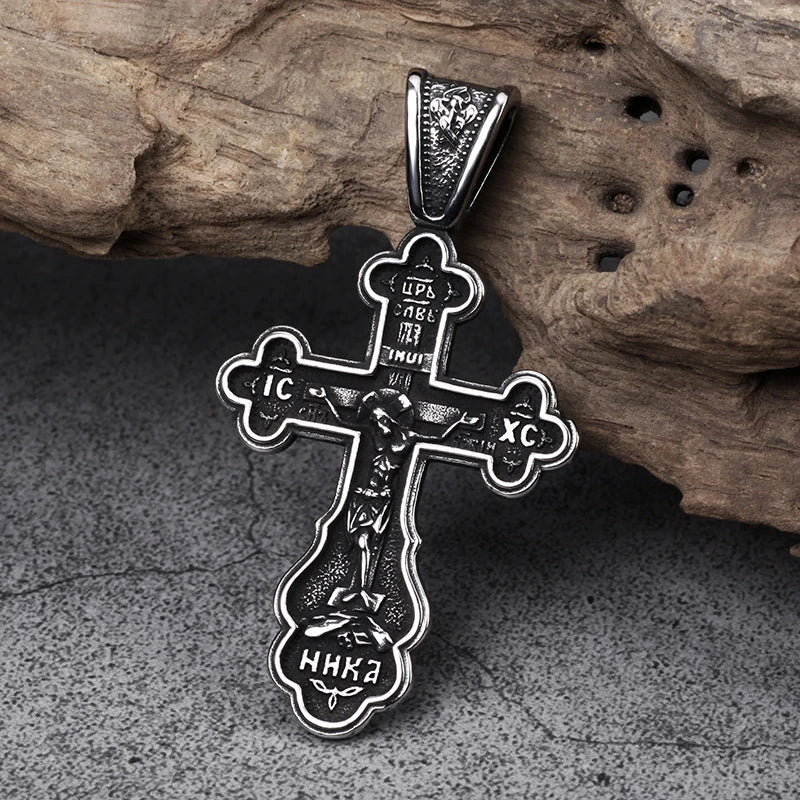 Botonee Cross Pendant - Chrome Cult