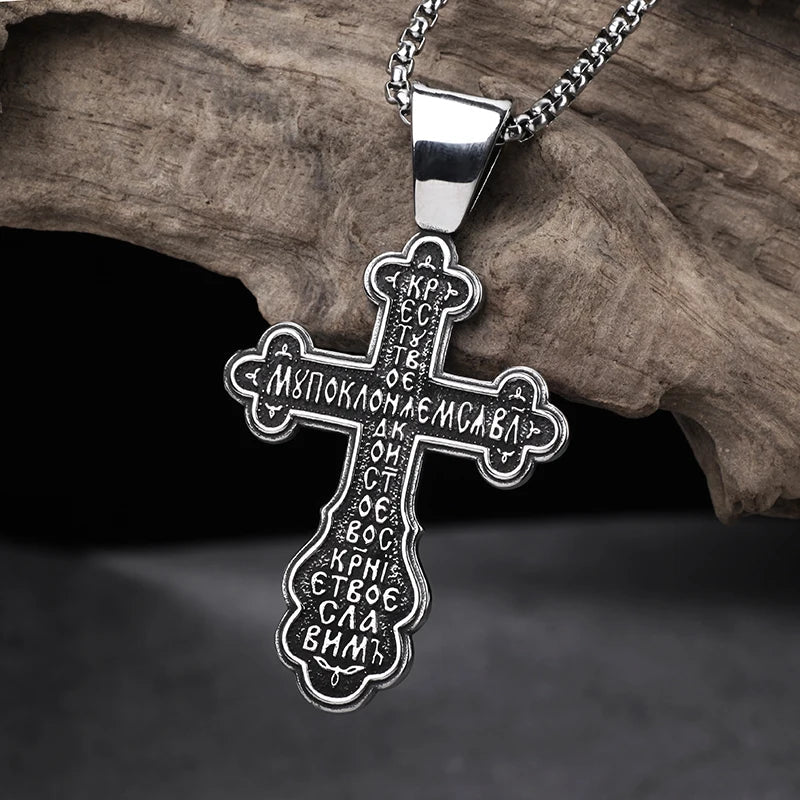Botonee Cross Pendant - Chrome Cult