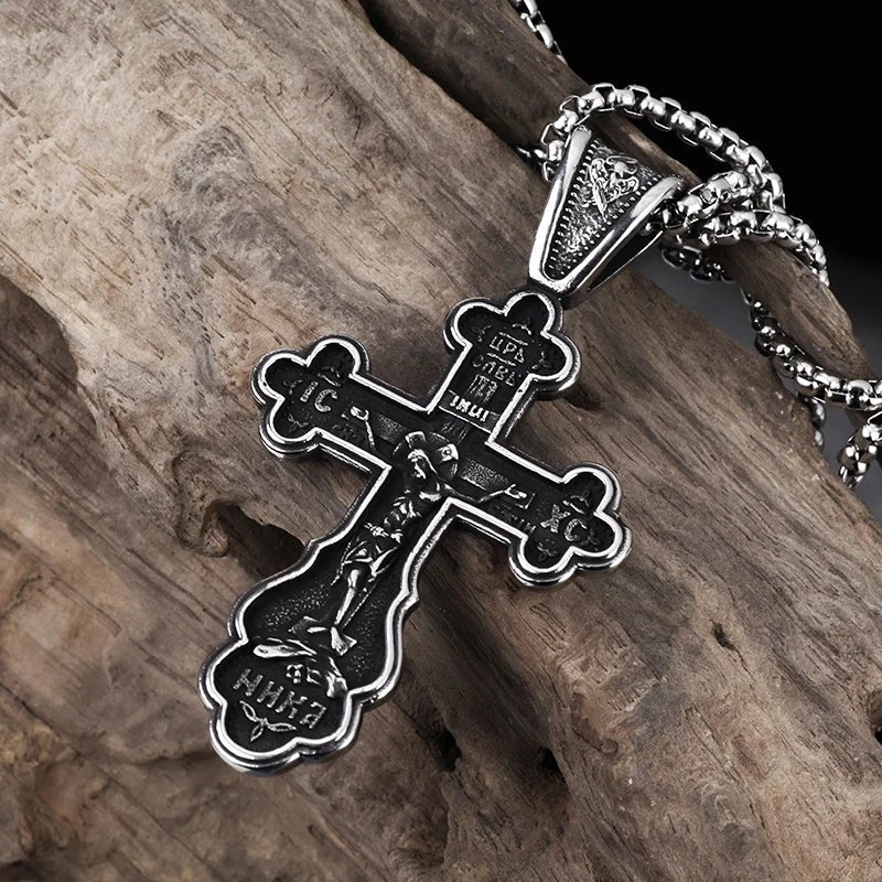 Botonee Cross Pendant - Chrome Cult