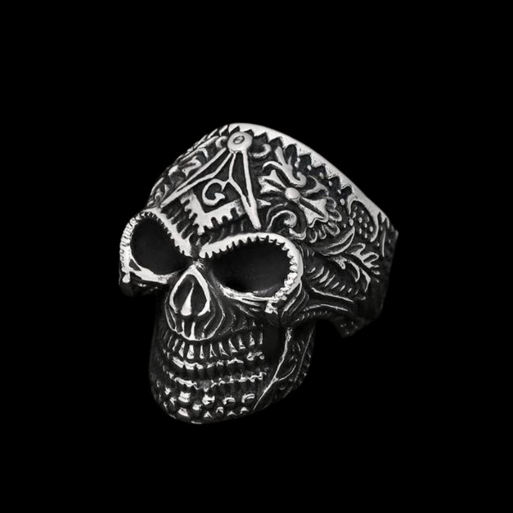 Calavera Skull Ring - Chrome Cult
