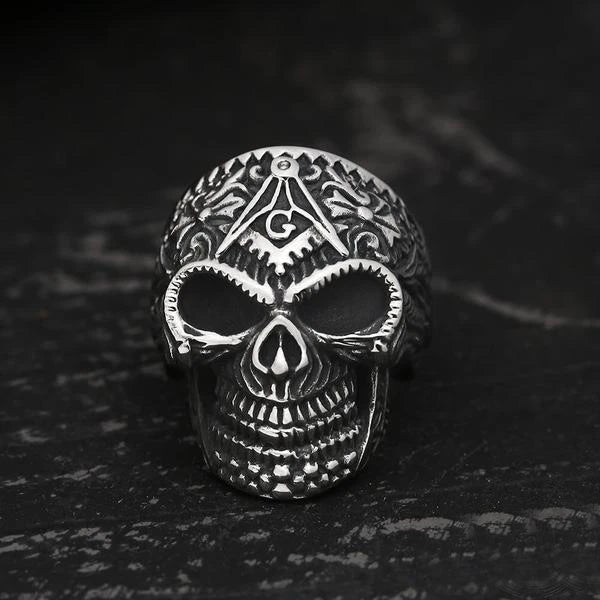 Calavera Skull Ring - Chrome Cult