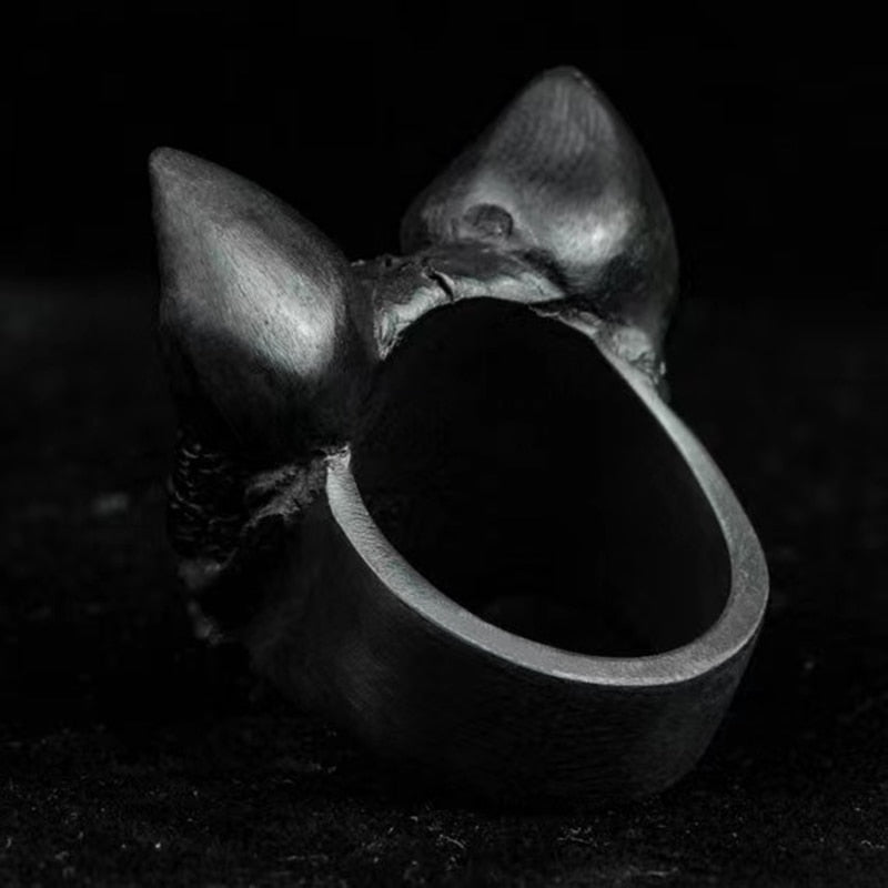Calvarium Cat Skull Ring