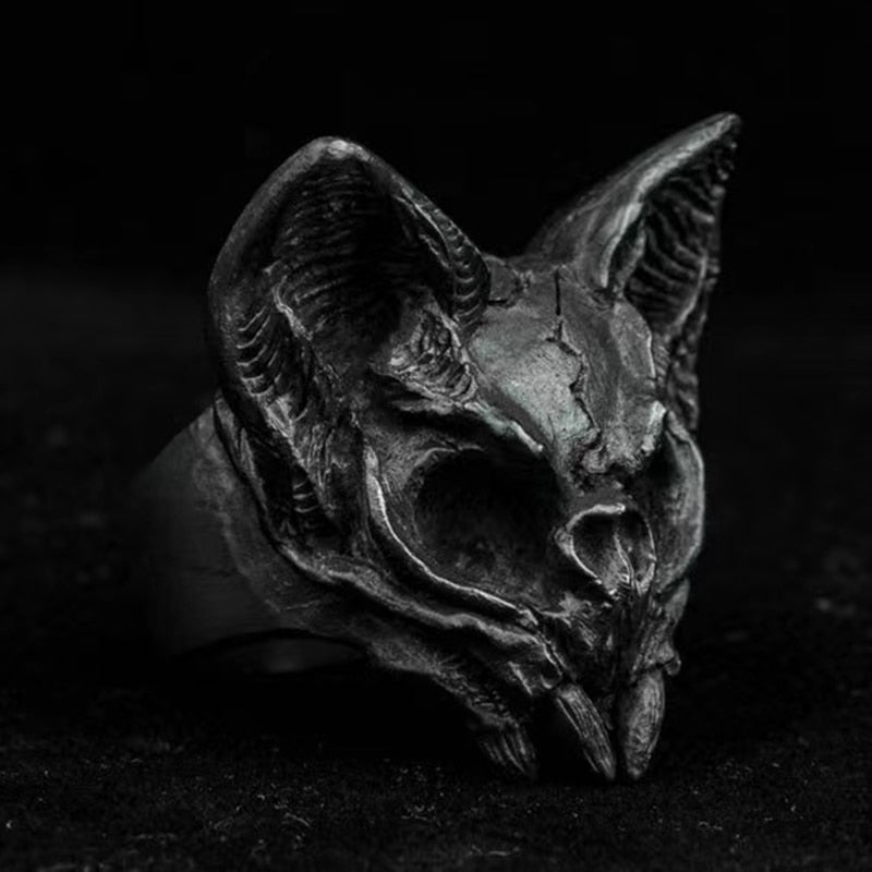 Calvarium Cat Skull Ring