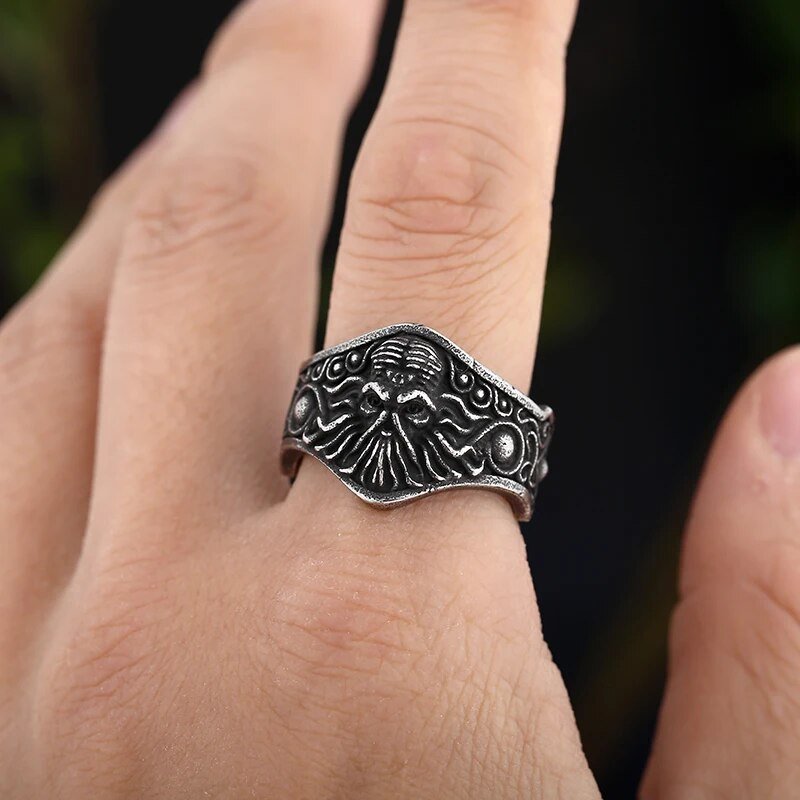 Calypso's Betrayal Octopus Ring - Chrome Cult
