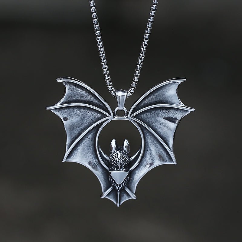 Chiroptera Bat Pendant - Chrome Cult