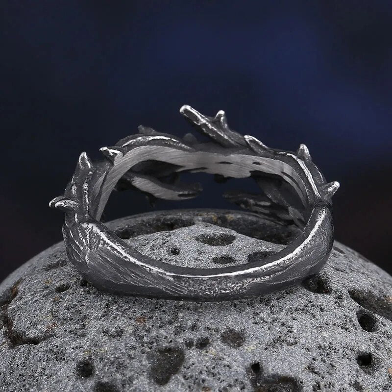 Christ Thorn Crown Ring - Chrome Cult