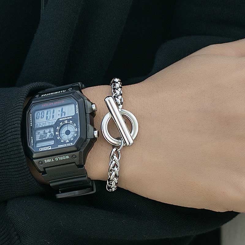 Circle Bar Franco Bracelet