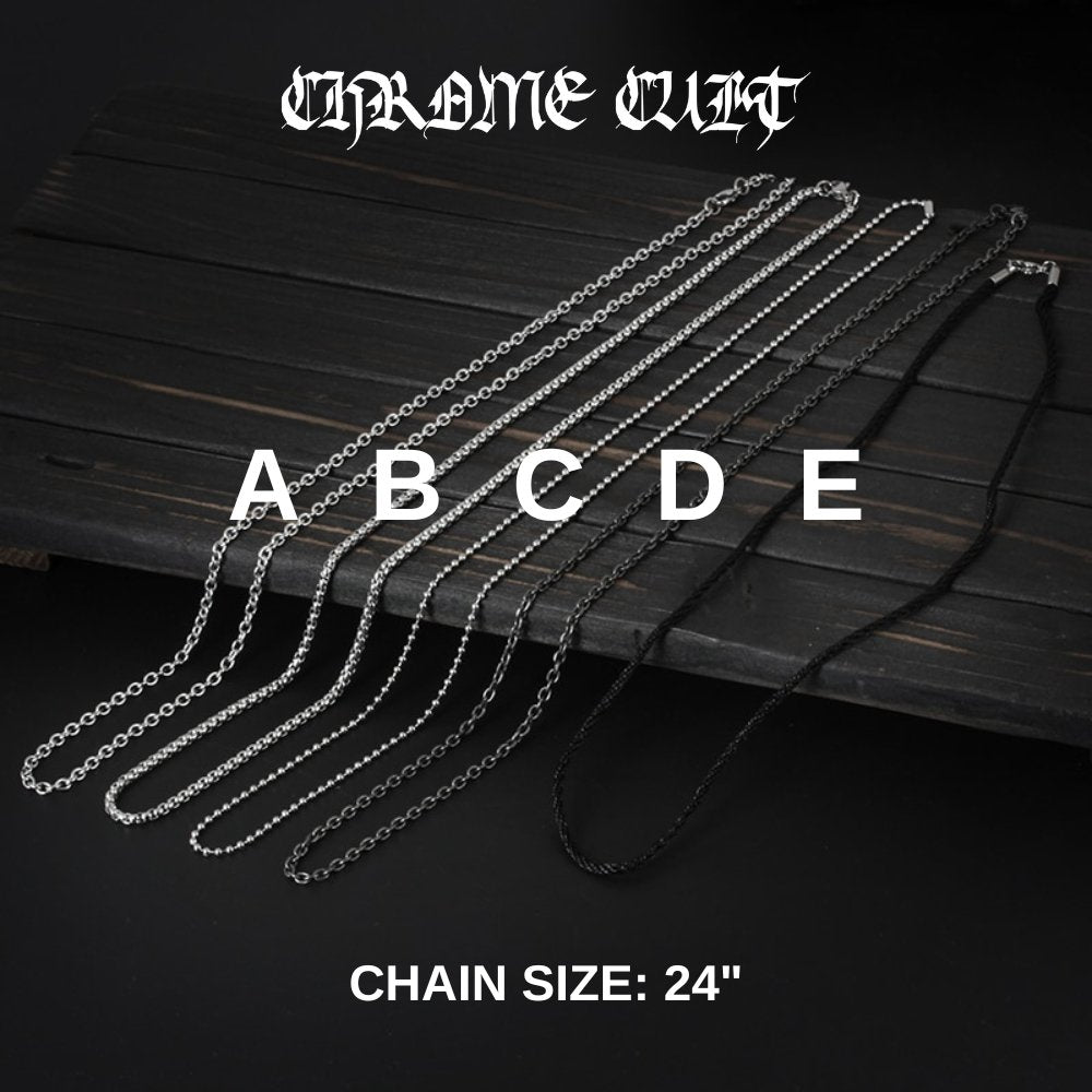 Cobweb With Spider Pendant - Chrome Cult