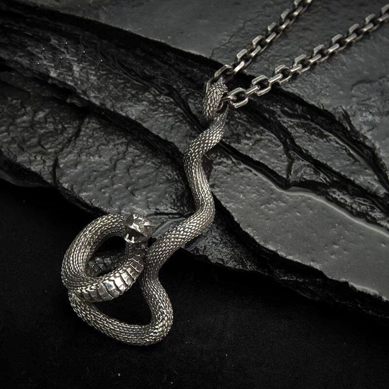 Coiled Snake Pendant