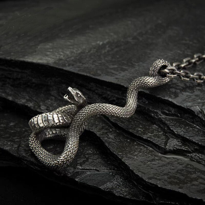 Coiled Snake Pendant