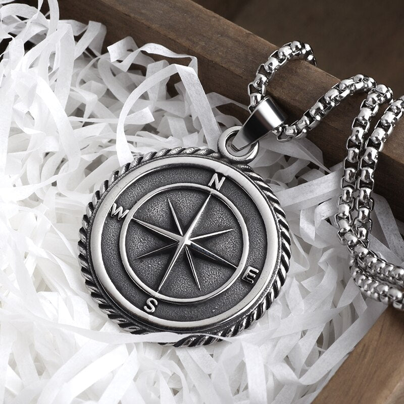 Compass Anchor Pendant