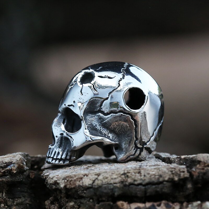 Cracked Head Skull Pendant