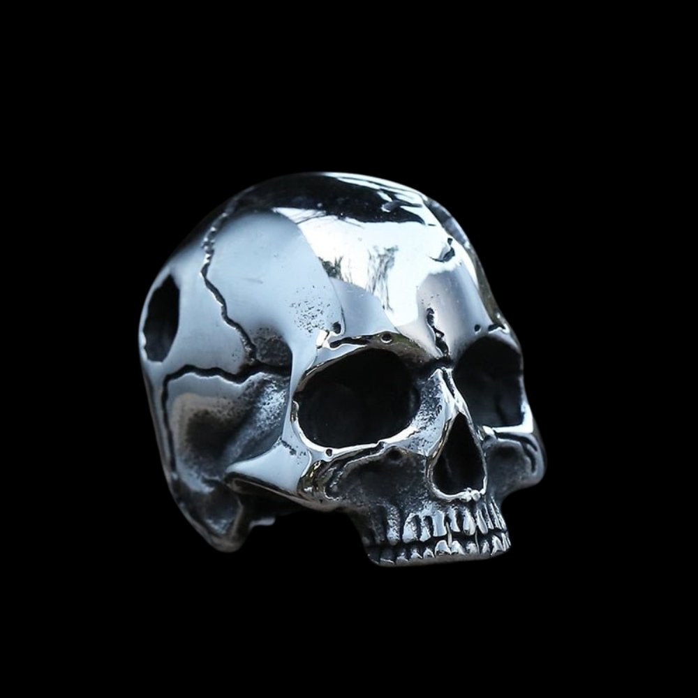 Cracked Head Skull Pendant - Chrome Cult