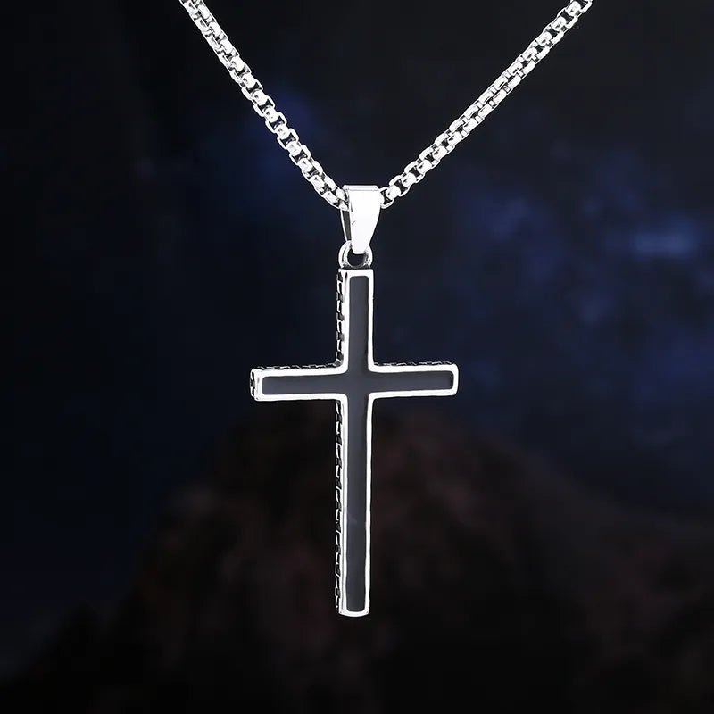 Cross Of The Vampire Slayer Pendant - Chrome Cult