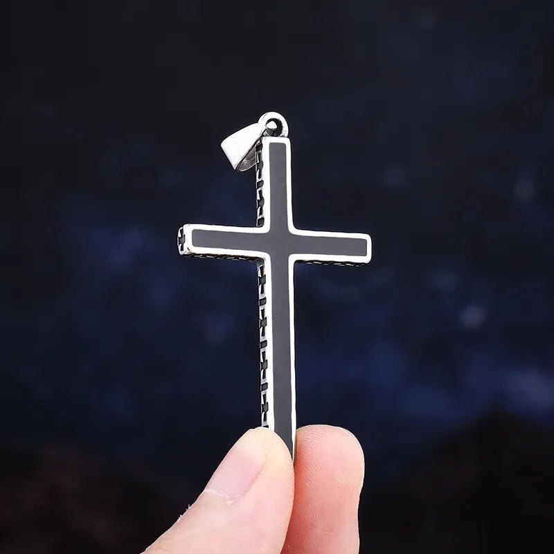 Cross Of The Vampire Slayer Pendant - Chrome Cult