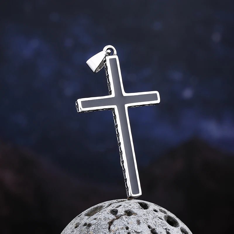 Cross Of The Vampire Slayer Pendant - Chrome Cult