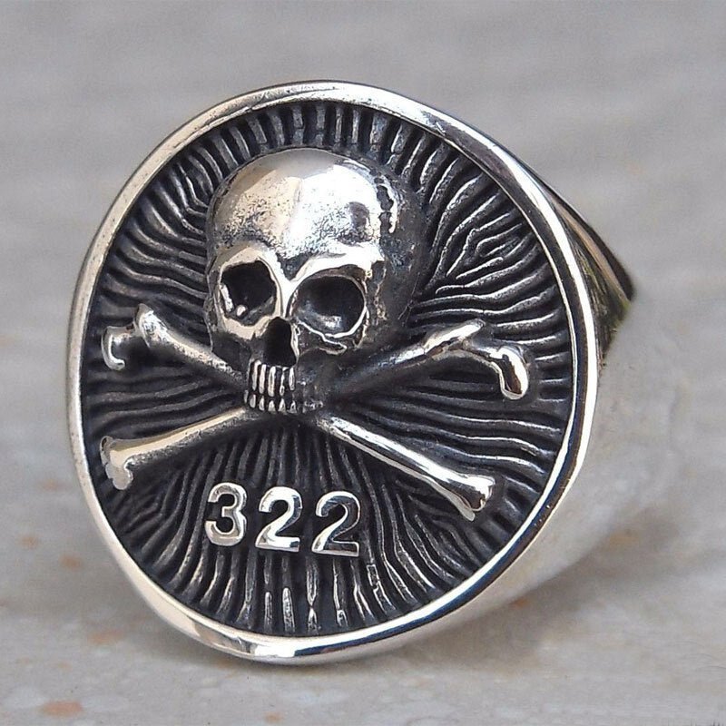 Crossbones 322 Skull Ring | Stainless Steel Gothic Jewelry