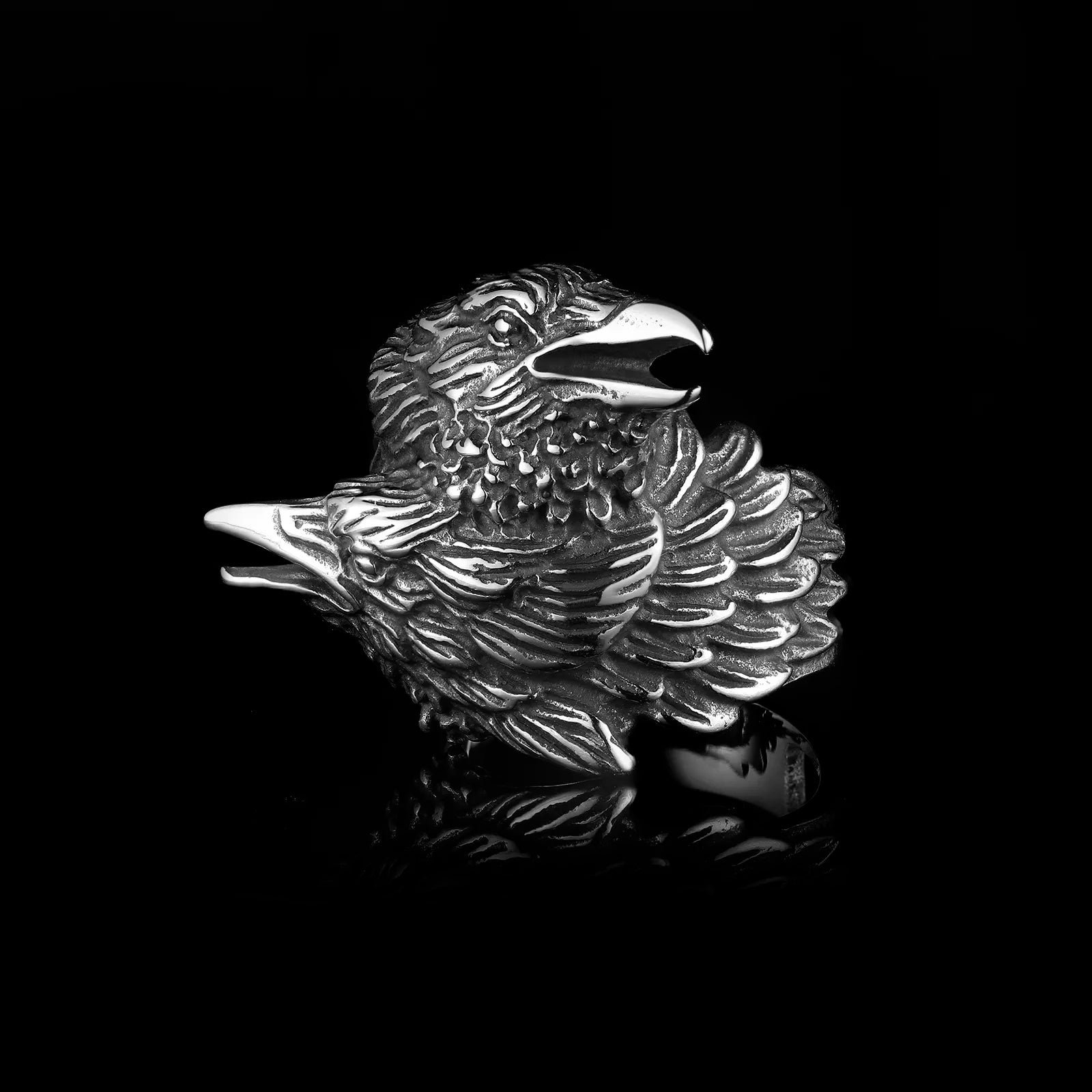 Crow Of Maleficent Ring - Chrome Cult