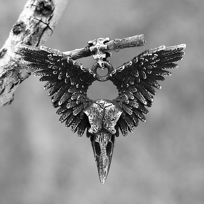 Crow Witcher Skull Pendant