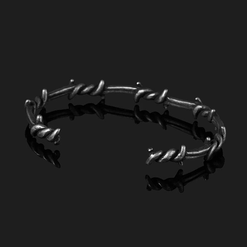 Crown Of Barbed Wire Ring - Chrome Cult