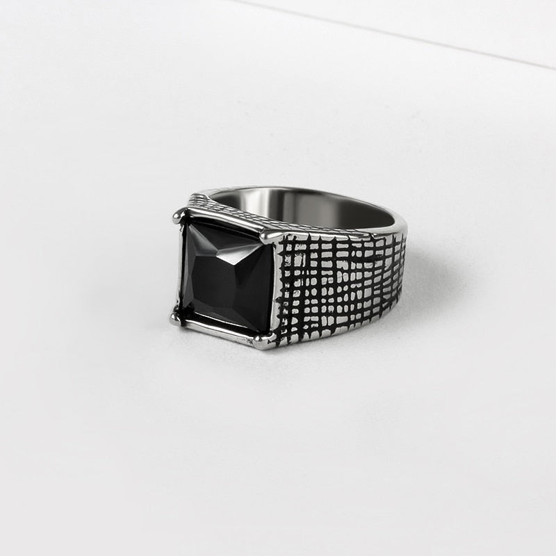 Crystal Signet Ring