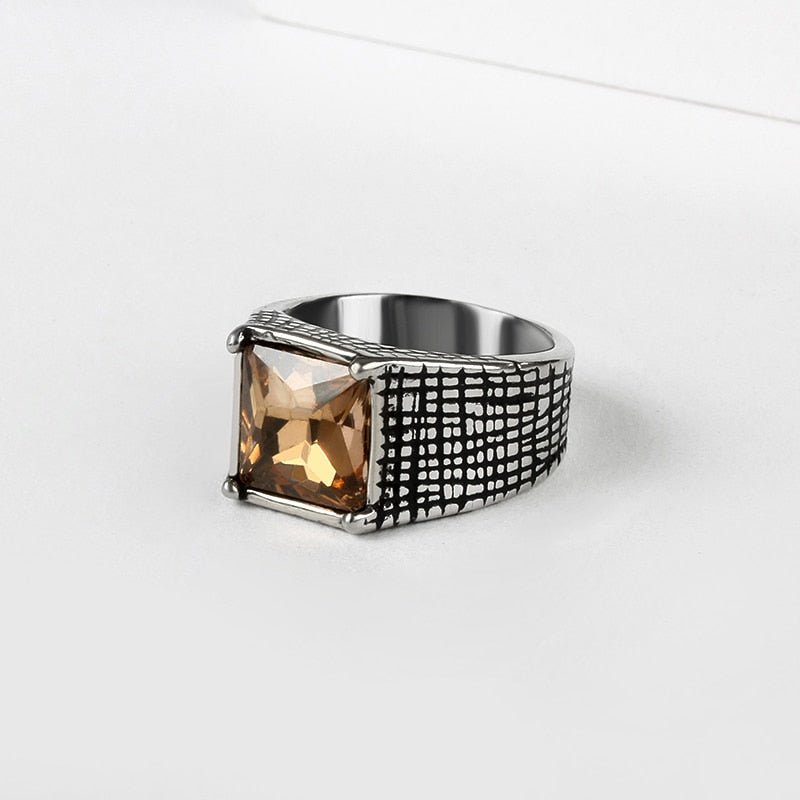 Crystal Signet Ring