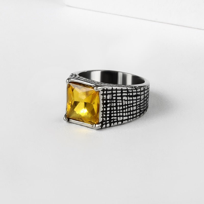 Crystal Signet Ring