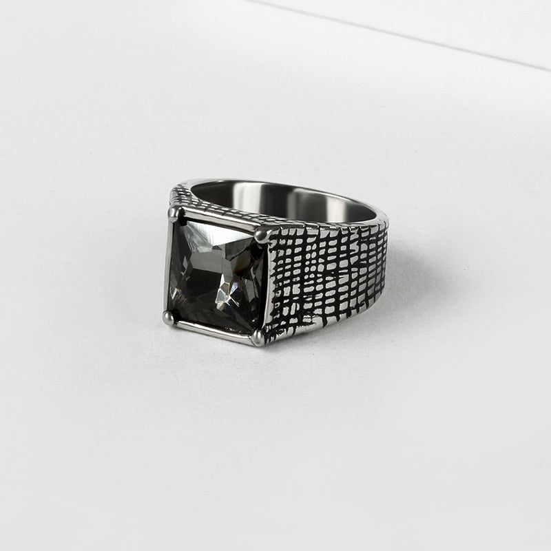 Crystal Signet Ring