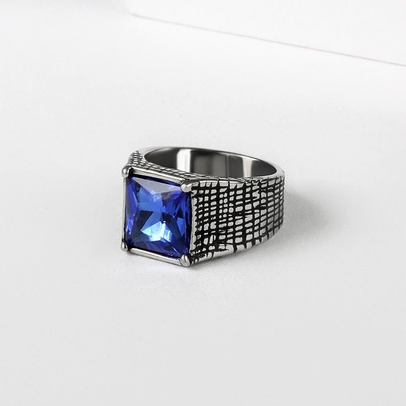 Crystal Signet Ring Chrome Cult