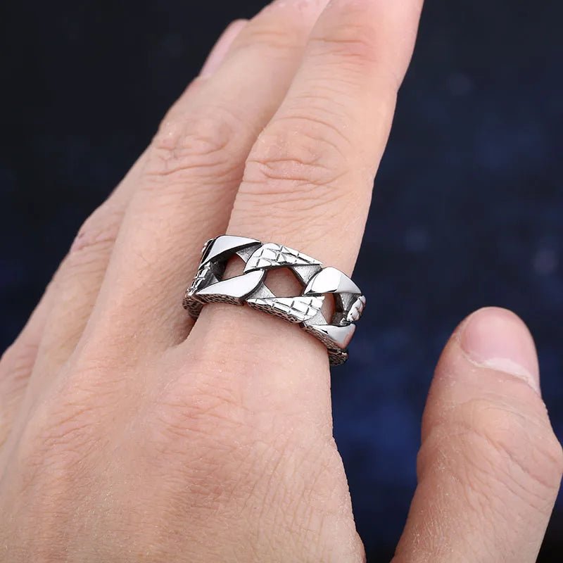 Cuban Chain Ring - Chrome Cult