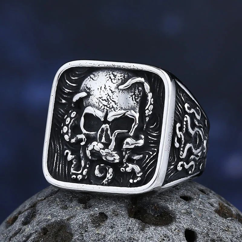Curse Of Davy Jones Ring - Chrome Cult