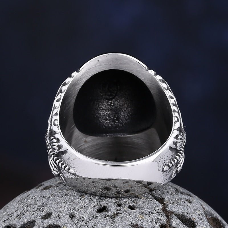 Cyberpunk Skull Head Ring - Chrome Cult