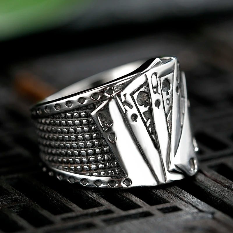 Deck Of Cards Ring - Chrome Cult