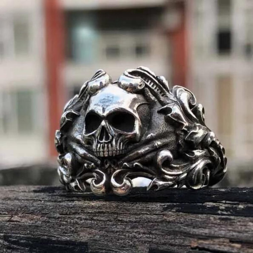 Demask Skull Ring - Chrome Cult