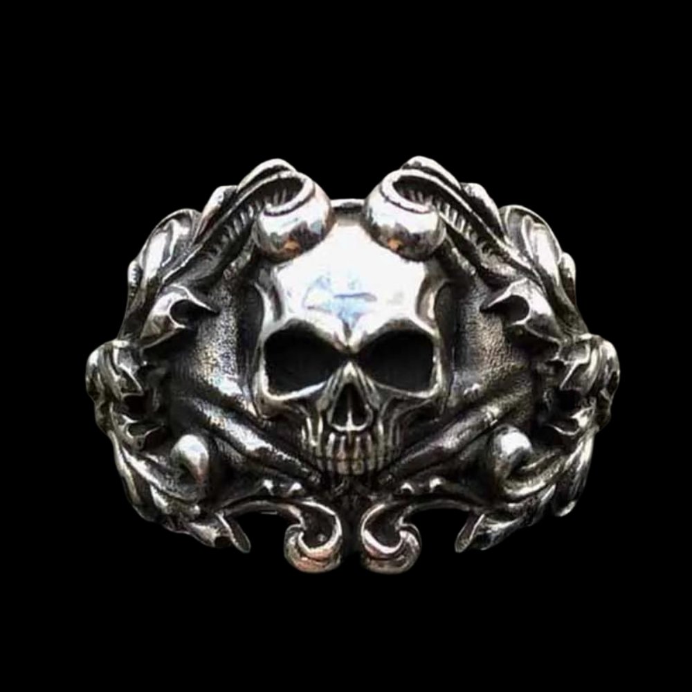 Demask Skull Ring - Chrome Cult