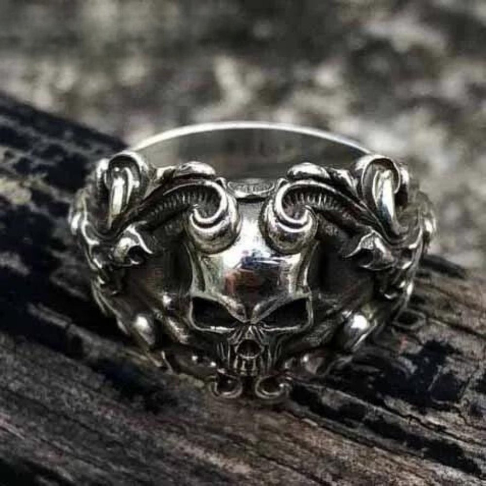 Demask Skull Ring - Chrome Cult