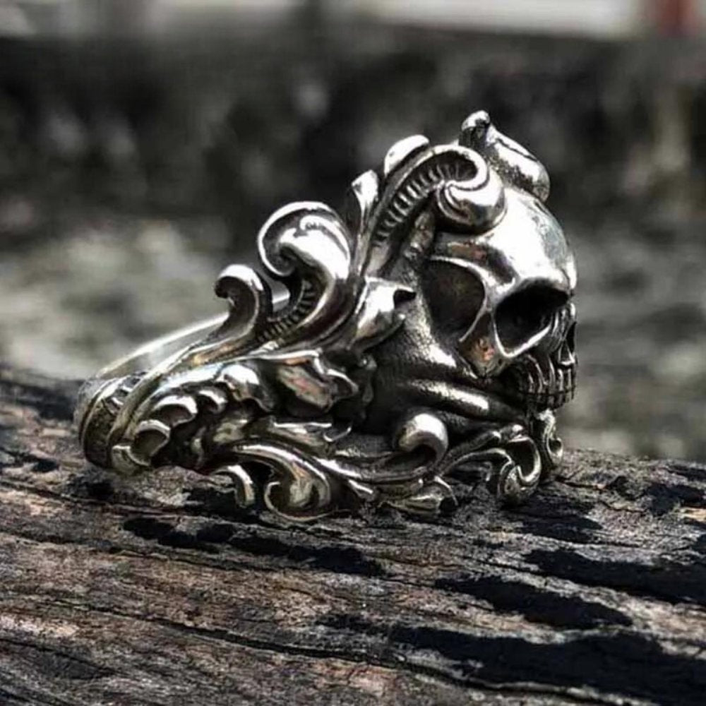Demask Skull Ring - Chrome Cult