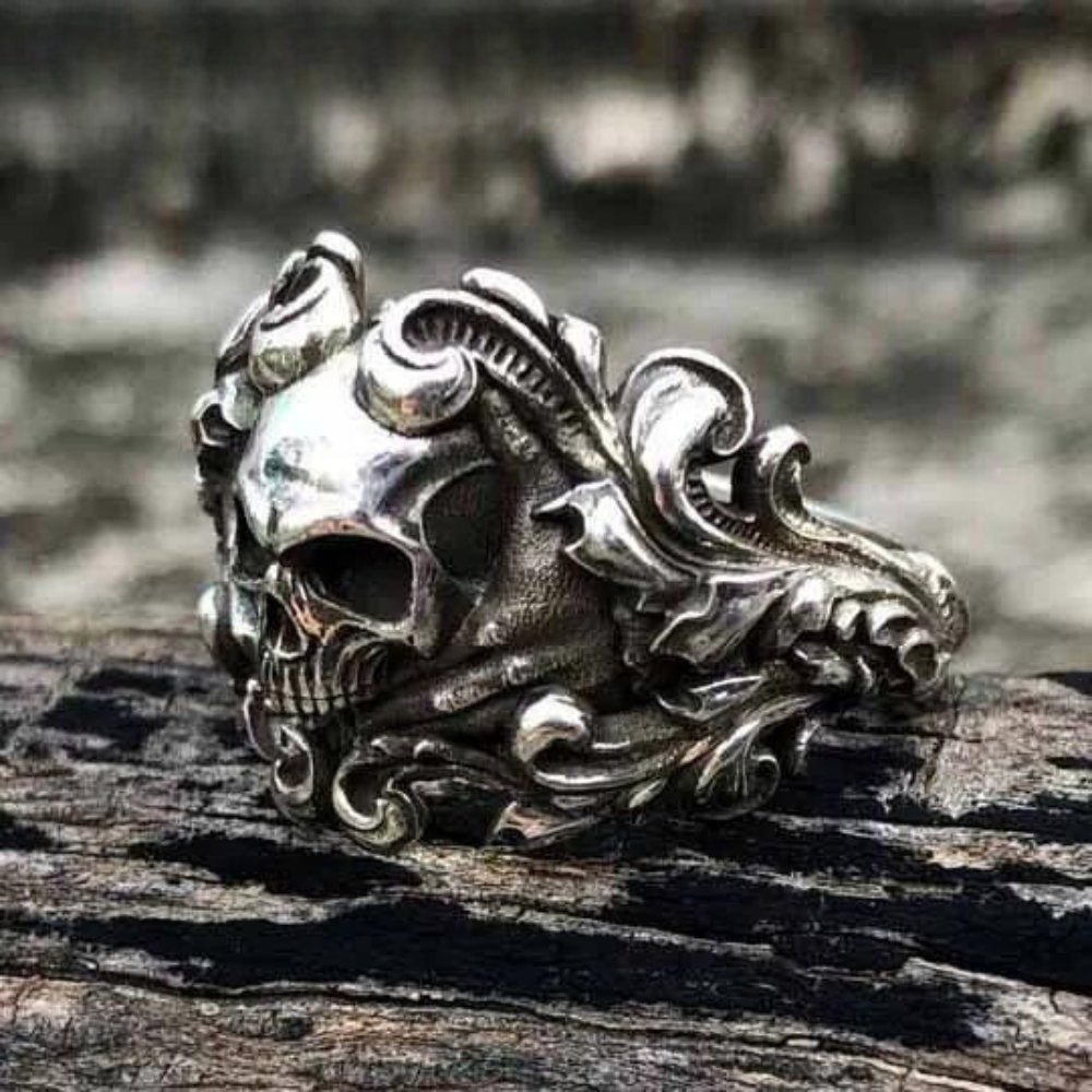 Demask Skull Ring – Chrome Cult Demask Skull Ring – Chrome Cult