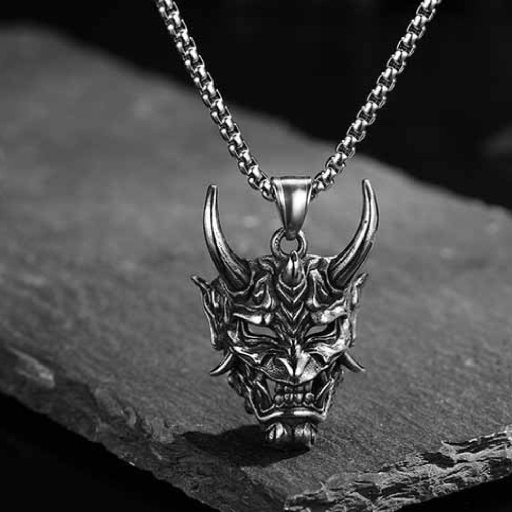 Hannya Oni Mask Pendant