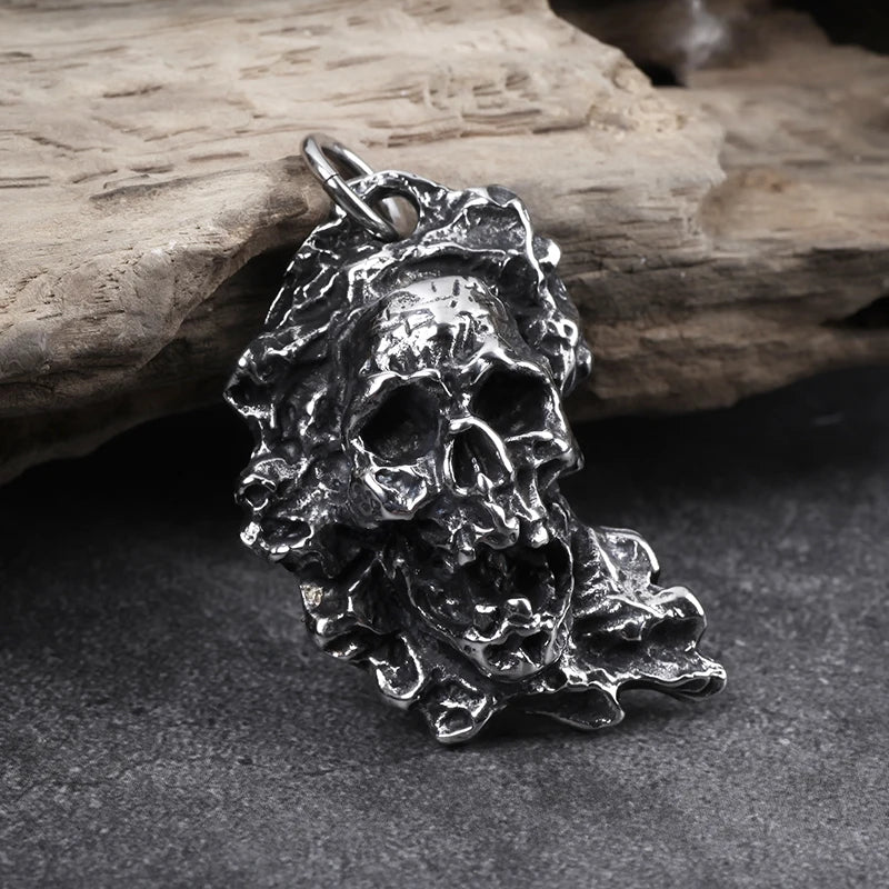 Devils Den Skull Pendant - Chrome Cult