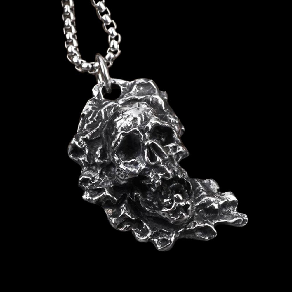 Devils Den Skull Pendant - Chrome Cult