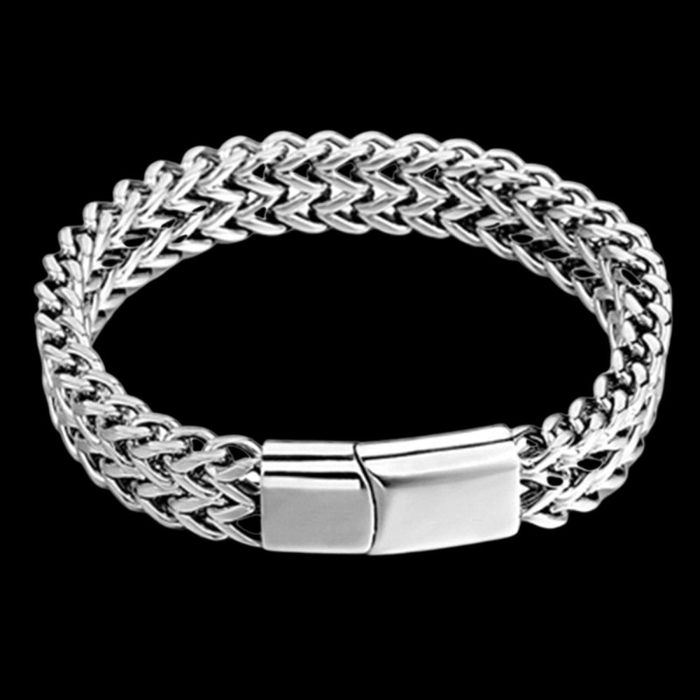 Double Franco Link Bracelet - Chrome Cult