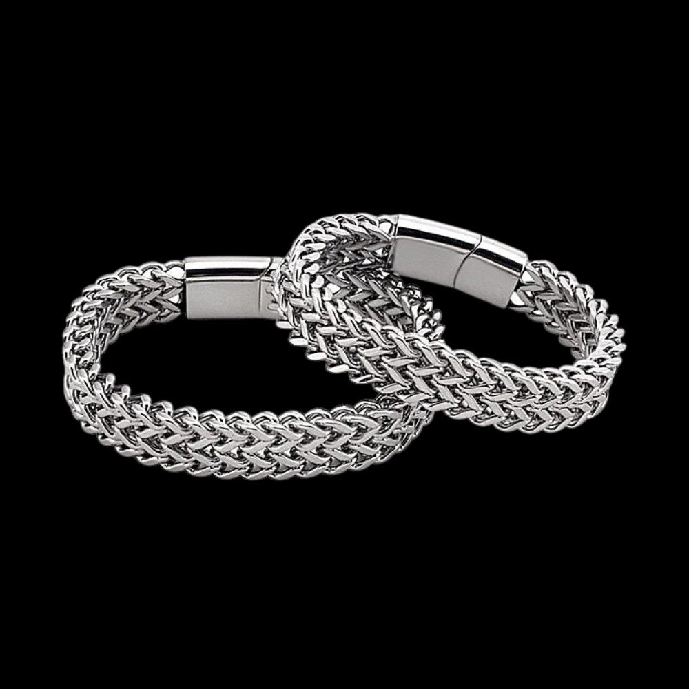 Double Franco Link Bracelet - Chrome Cult