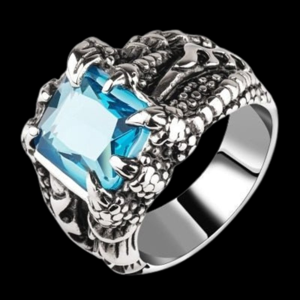 Dragon Claw Crystal Ring - Chrome Cult