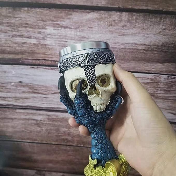 Dragon Claw Skull Head Chalice