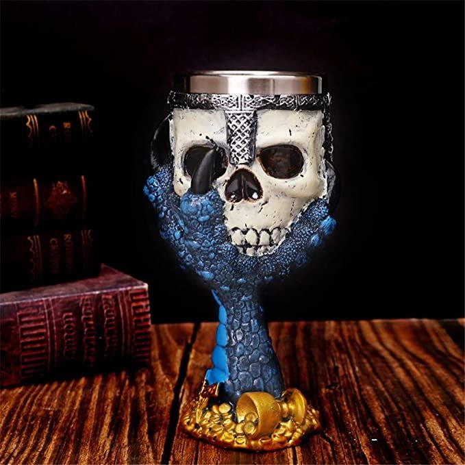 Dragon Claw Skull Head Chalice