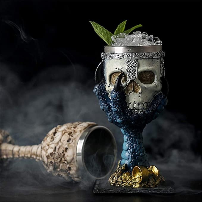 Dragon Claw Skull Head Chalice